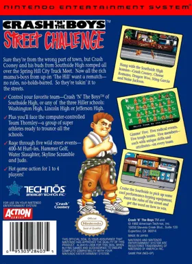 Crash 'n' the Boys - Street Challenge (USA) box cover back